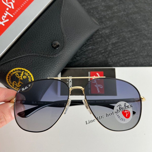 RayBan男士太陽眼鏡雷朋RB3683最新款原版彩膜太陽鏡男女同款 mmyj2052